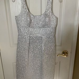 Semi-Shiny white dress